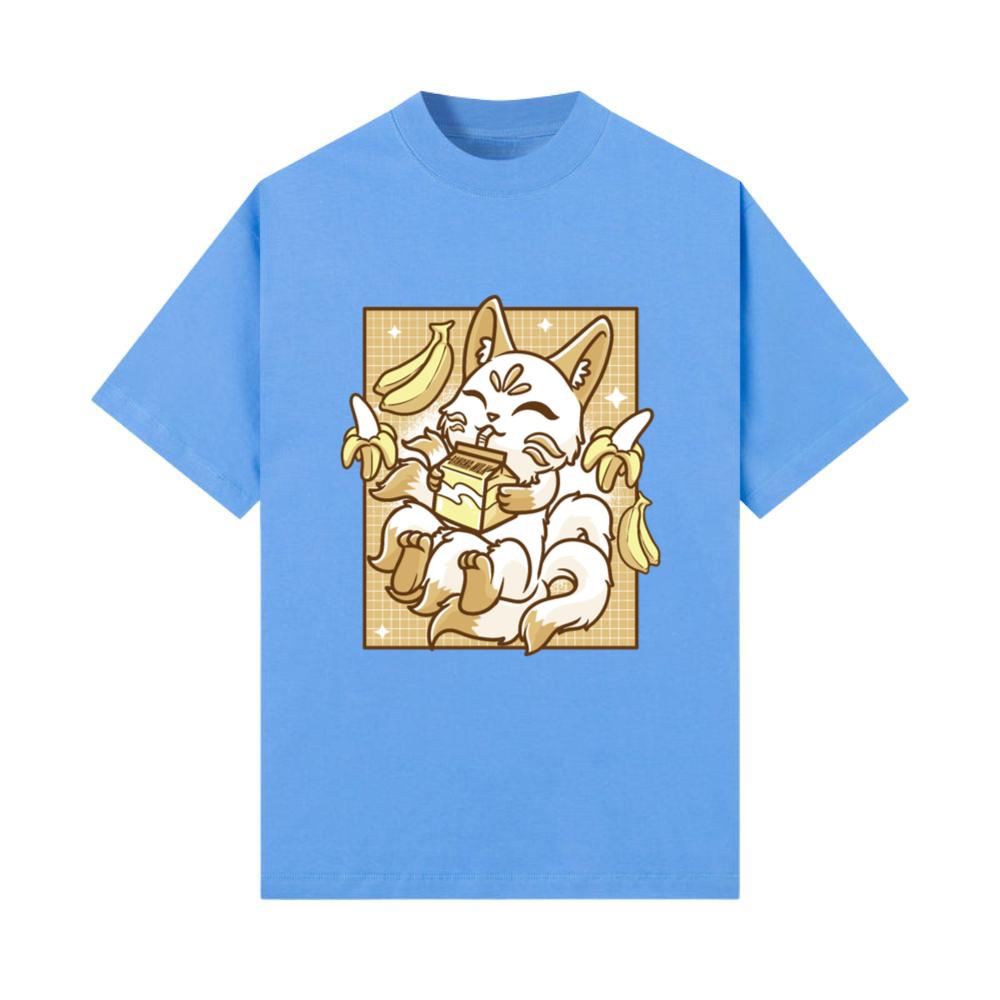 Kitsune Japanese Anime Fox Kawaii Banana T-Shirt