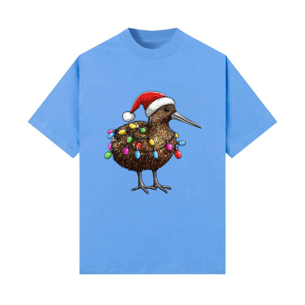 Kiwi Bird Animal Christmas Hat Xmas T-Shirt