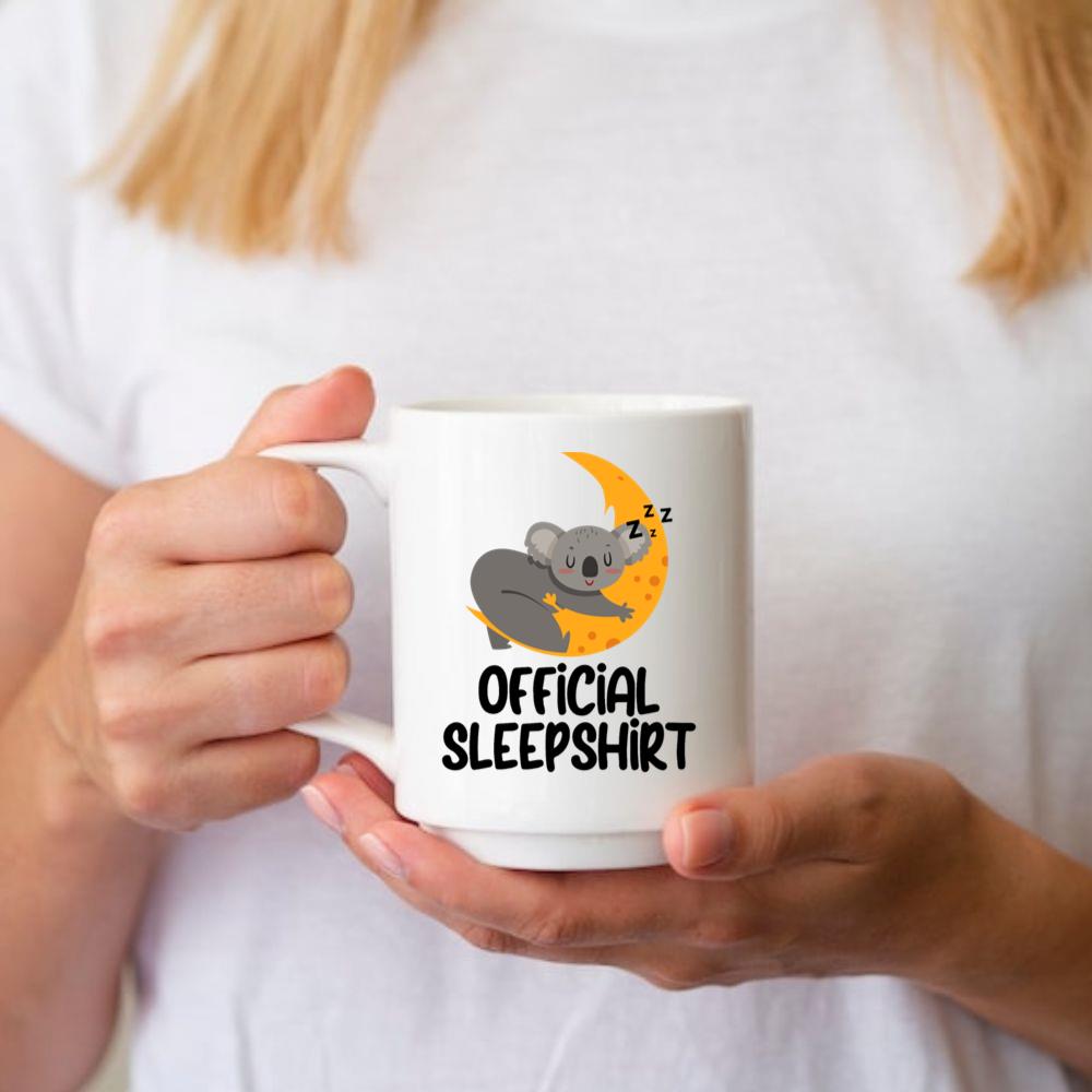 Koala on Moon Official Sleep Shirt Mug