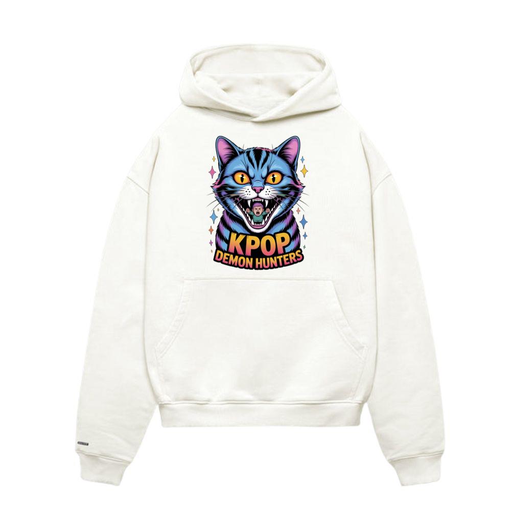 Kpop Demon Hunters Cat Anime Style Graphic Hoodie