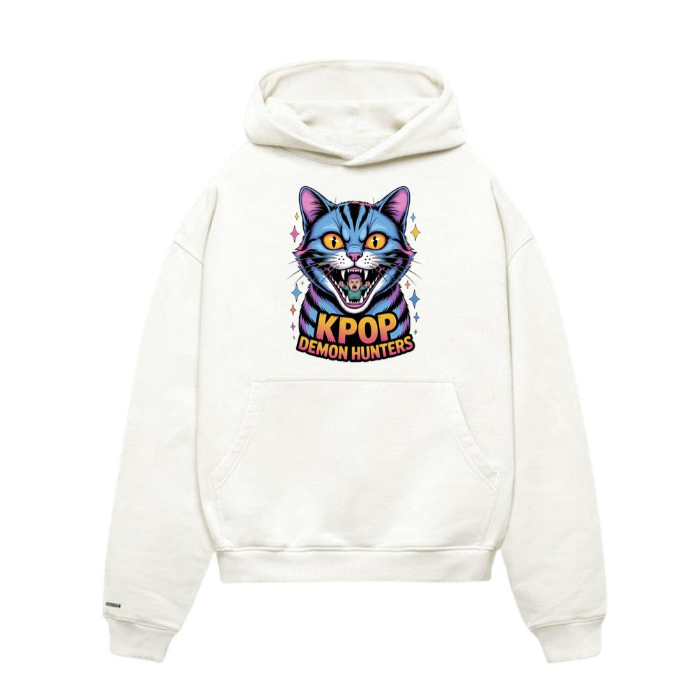 Kpop Demon Hunters Cat Anime Style Graphic Hoodies