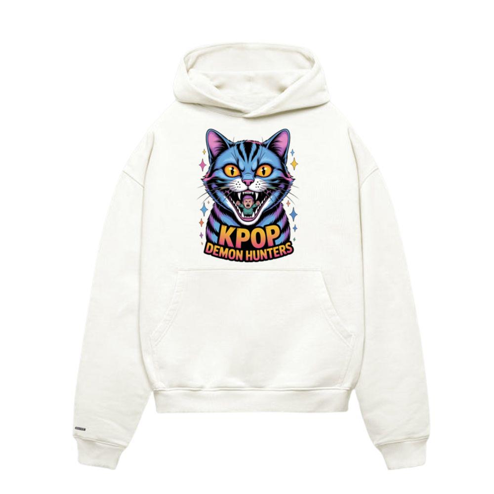 Kpop Demon Hunters Cat Anime Style Graphic Hoodies