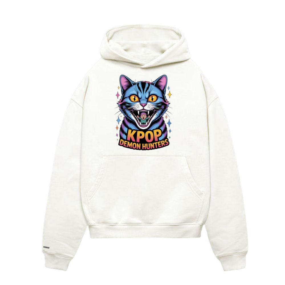 Kpop Demon Hunters Cat Anime Style Graphic Hoodies
