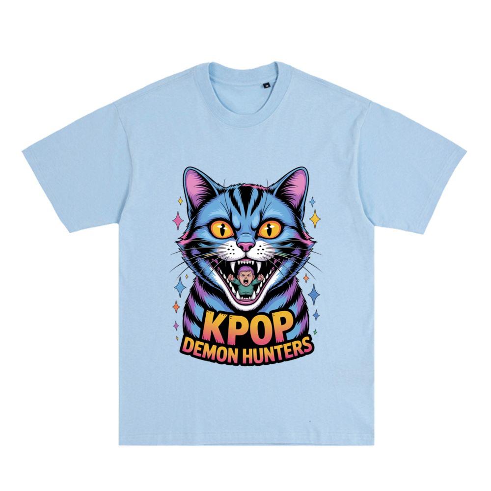 Kpop Demon Hunters Cat Anime Style Graphic T-Shirt