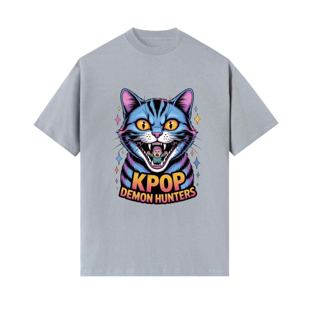 Kpop Demon Hunters Cat Anime Style Graphic T-Shirt