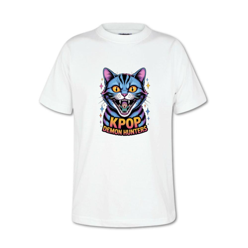 Kpop Demon Hunters Cat Anime Style Graphic T-Shirt