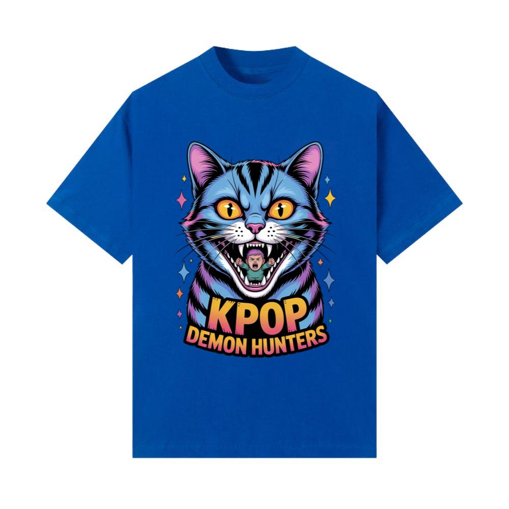 Kpop Demon Hunters Cat Anime Style Graphic T-Shirt