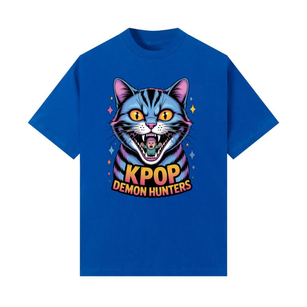 Kpop Demon Hunters Cat Anime Style Graphic T-Shirt