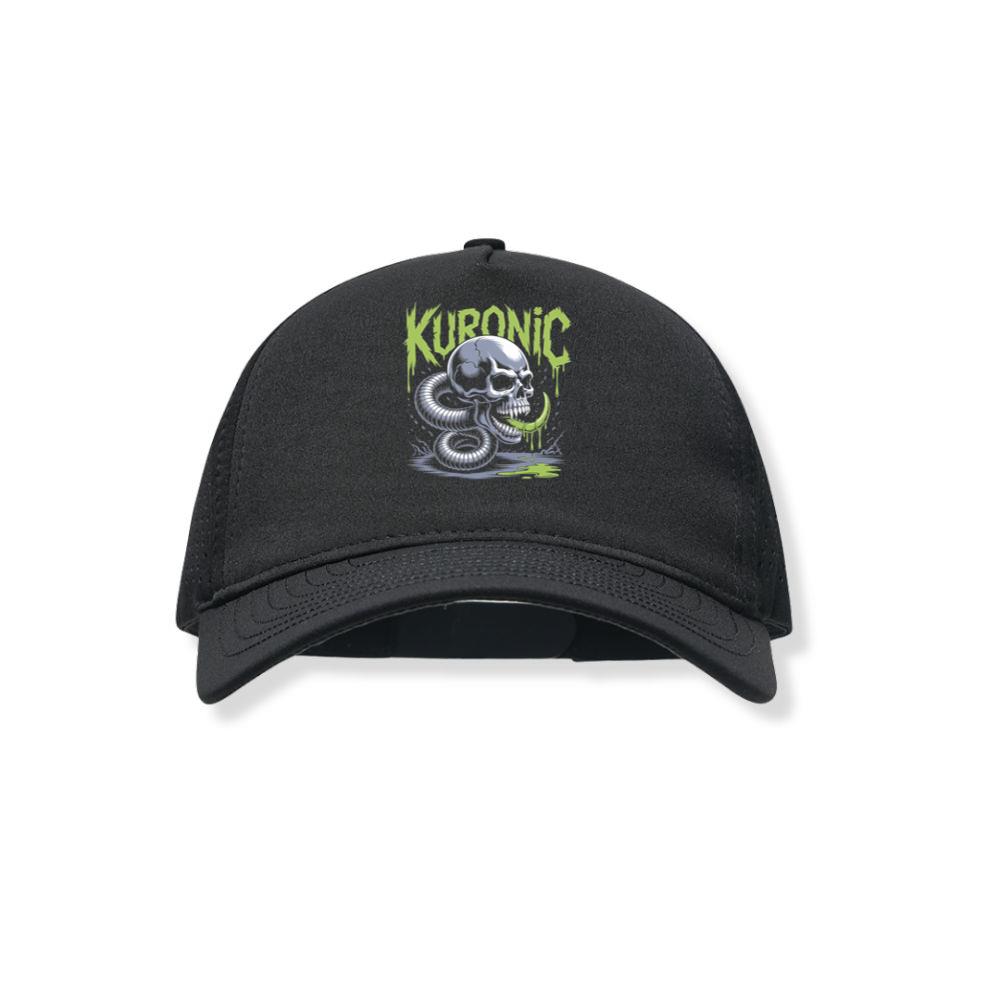 Kuronic Skull Snake Horror Graphic Black Hat