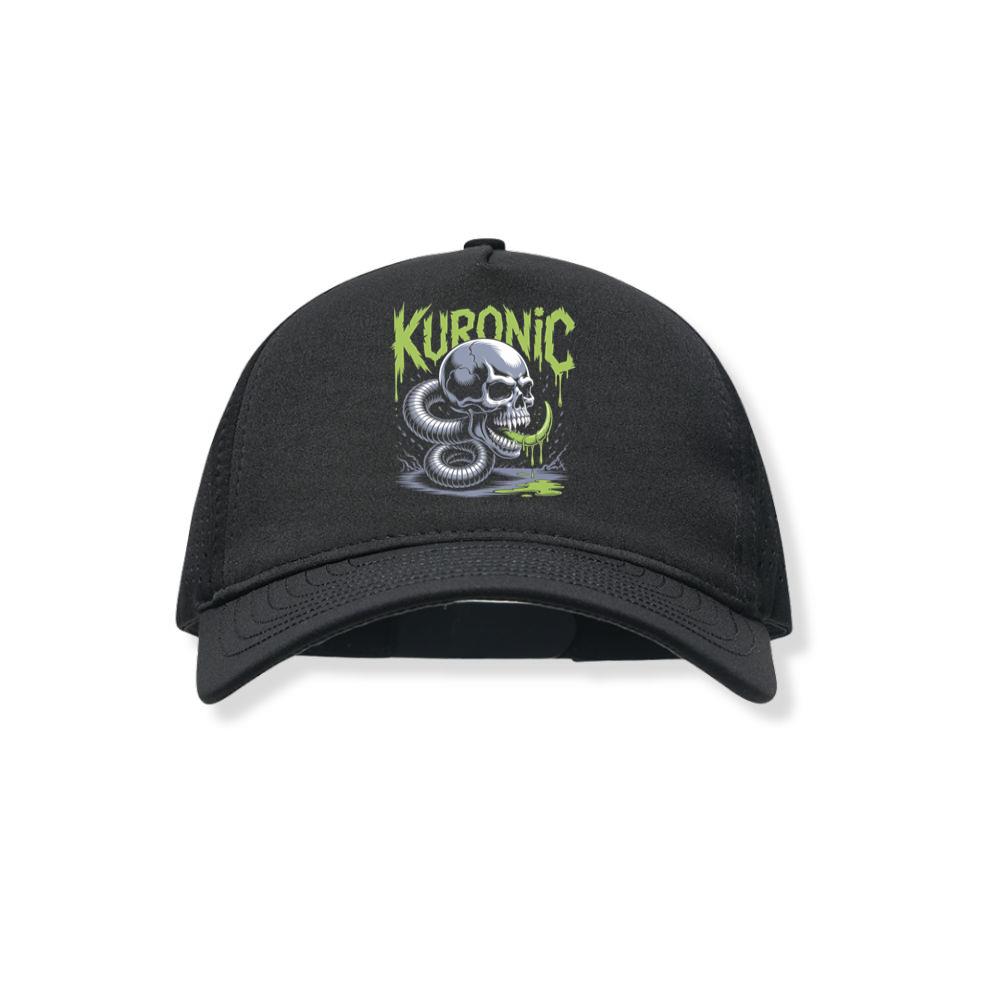 Kuronic Skull Snake Horror Graphic Black Hat