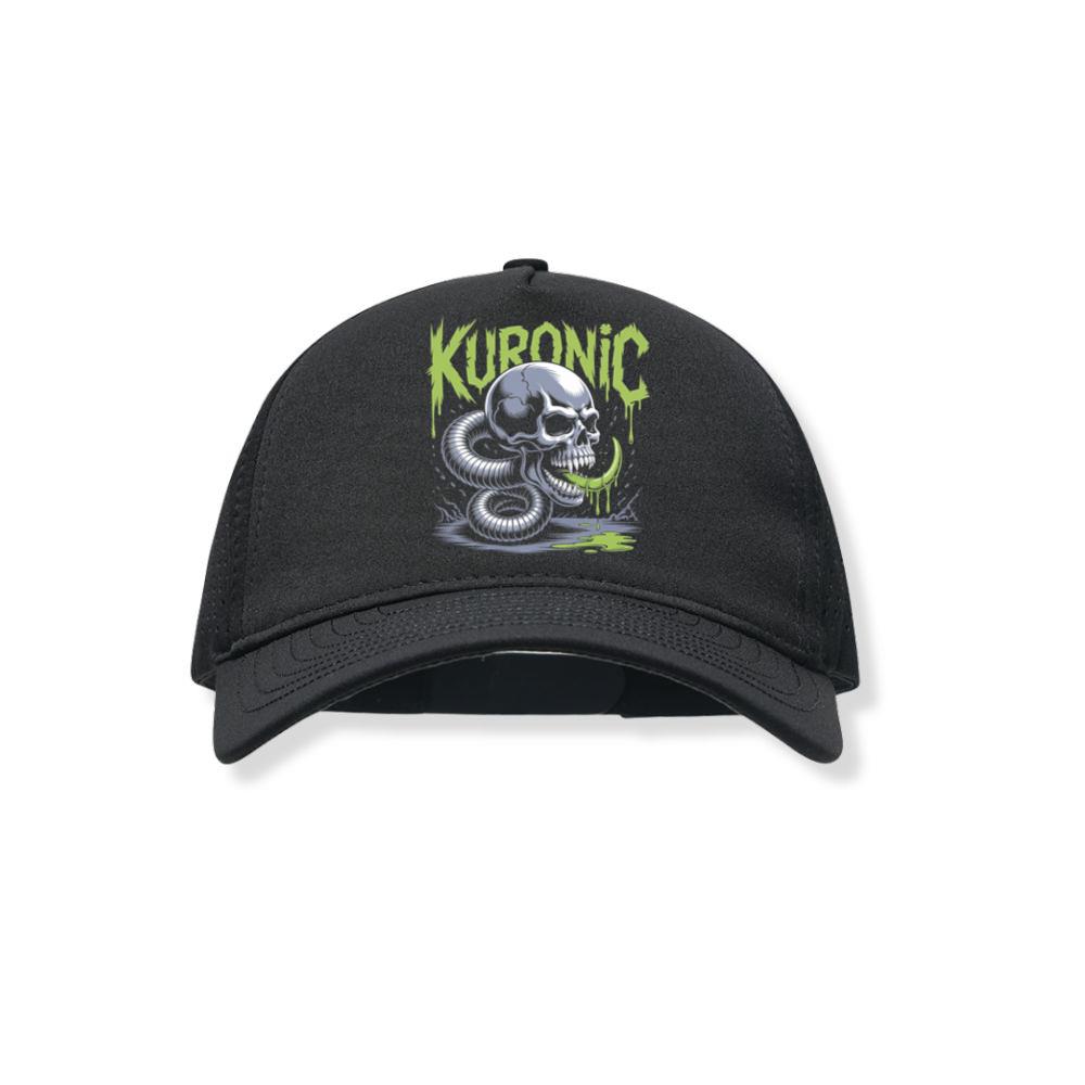 Kuronic Skull Snake Horror Graphic Black Hat