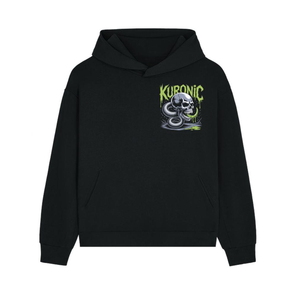 Kuronic Skull Snake Horror Graphic Hoodie