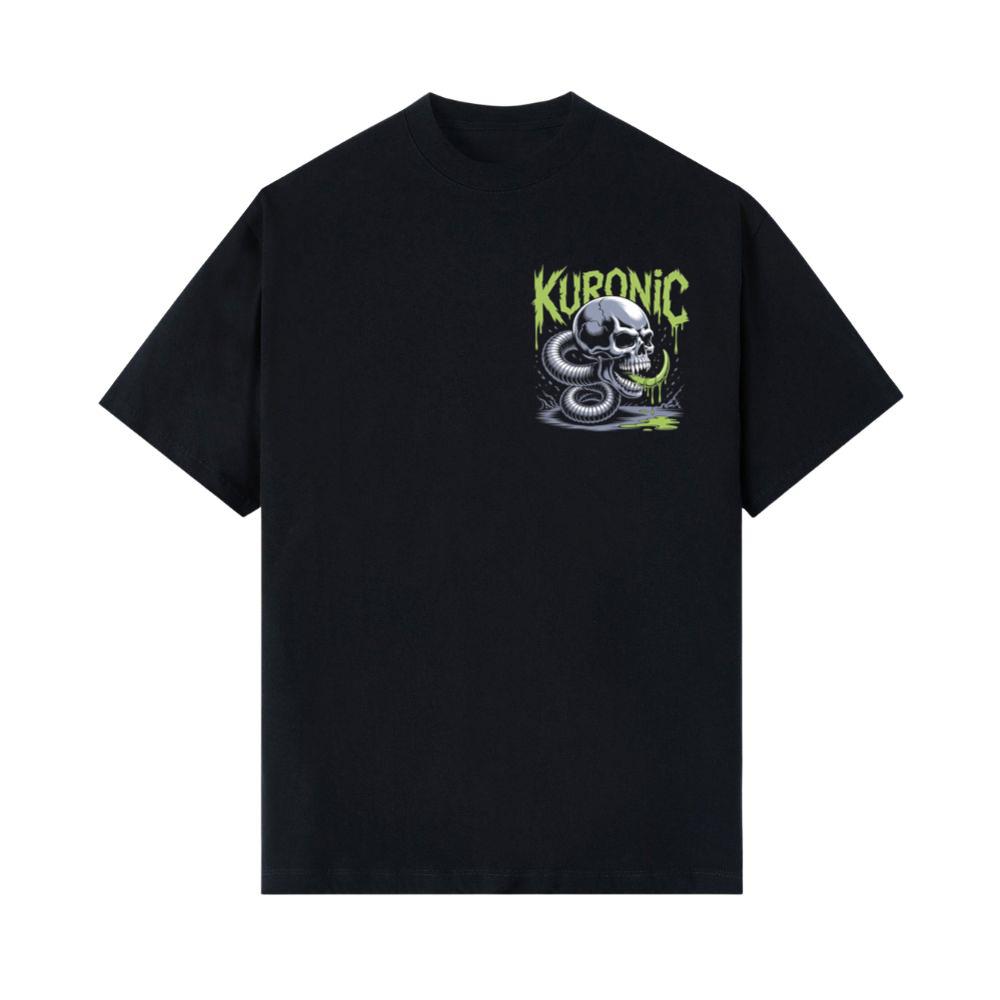 Kuronic Skull Snake Horror Graphic T-Shirts