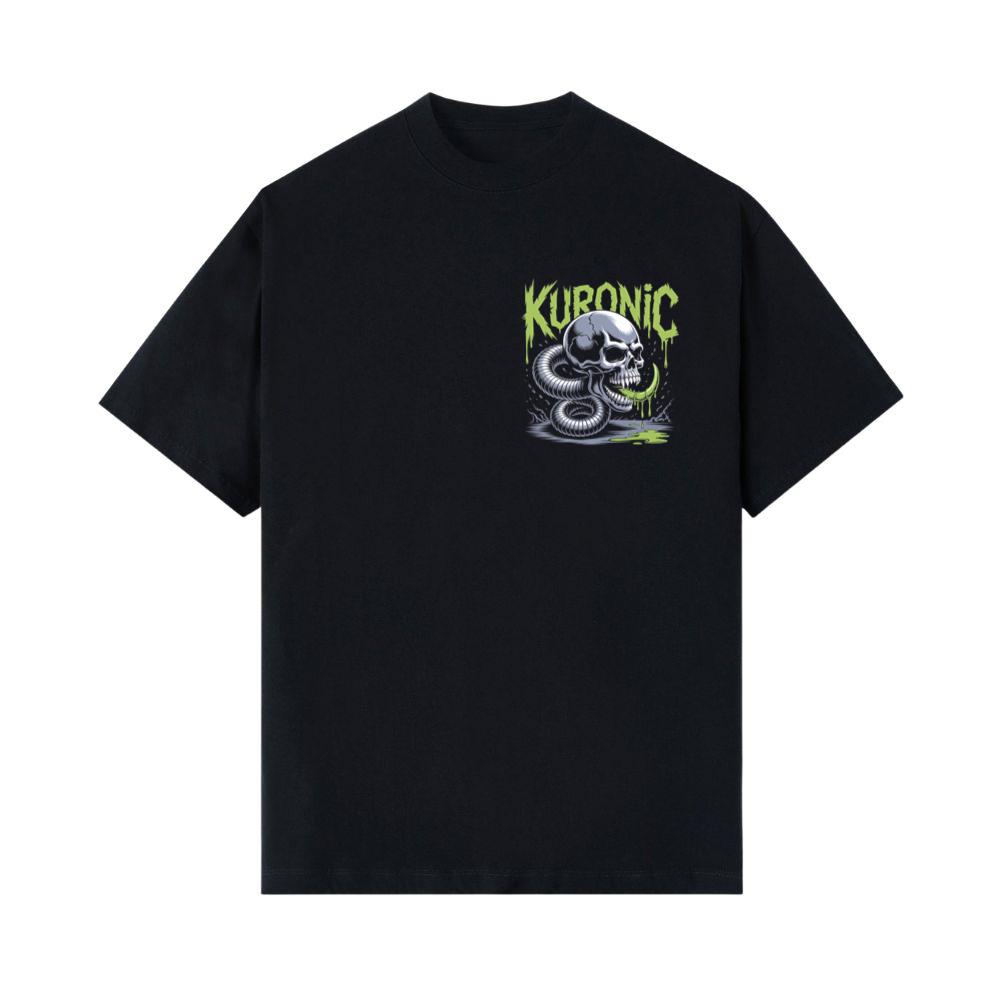 Kuronic Skull Snake Horror Graphic T-Shirts