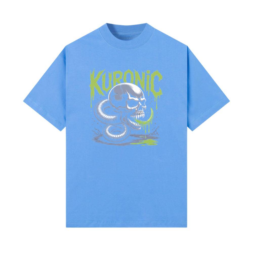 Kuronic Skull Snake Horror Graphic T-Shirts