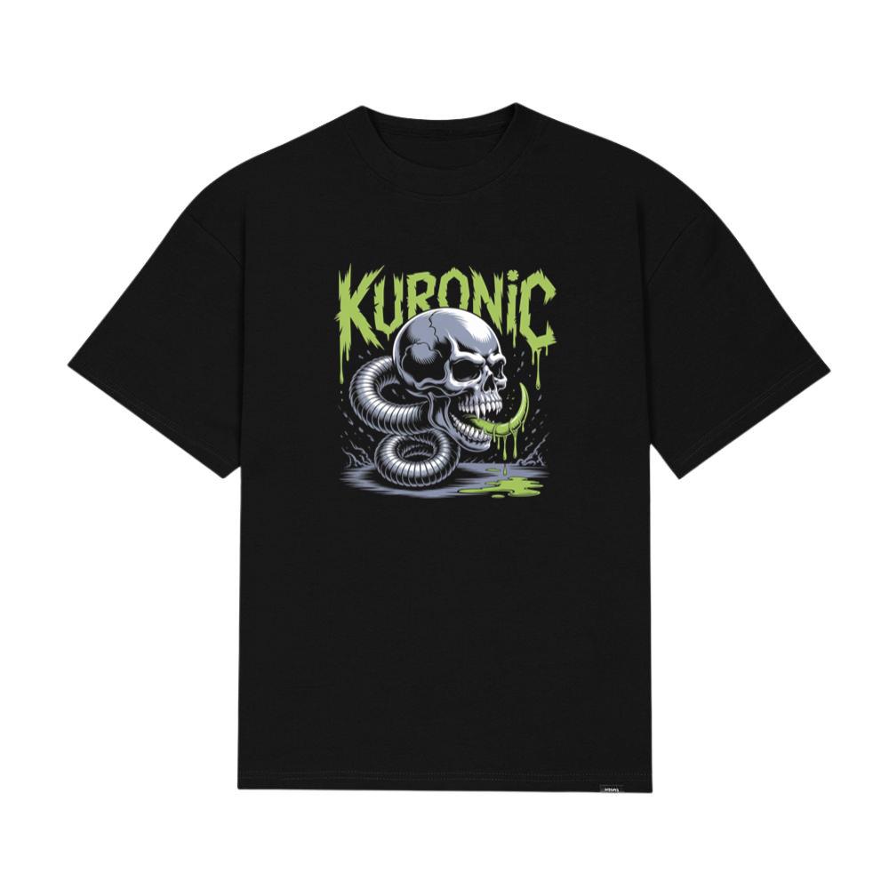Kuronic Skull Snake Horror Graphic T-Shirts
