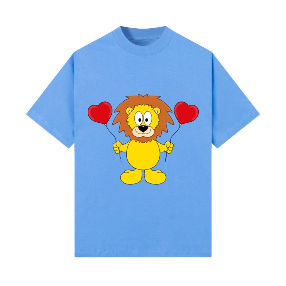 Löwe Herzen Liebe Verliebt Luftballons Tier Animal T-Shirt