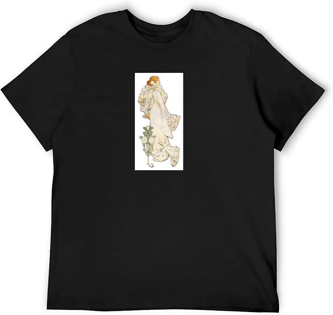 La Dame aux Camélias by Mucha T-Shirts