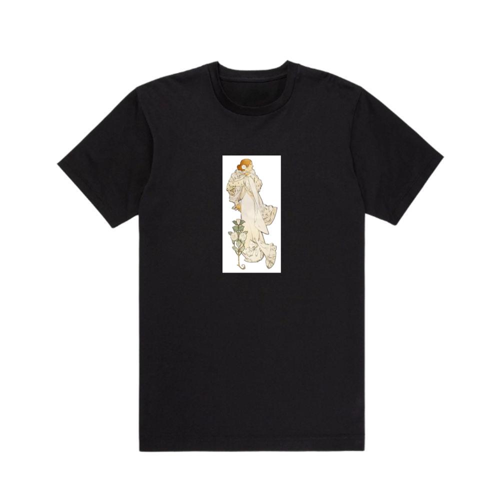 La Dame aux Camélias by Mucha T-Shirts