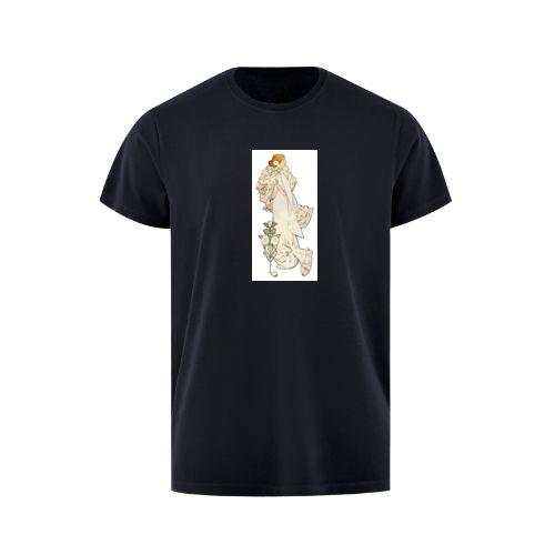 La Dame aux Camélias by Mucha T-Shirts