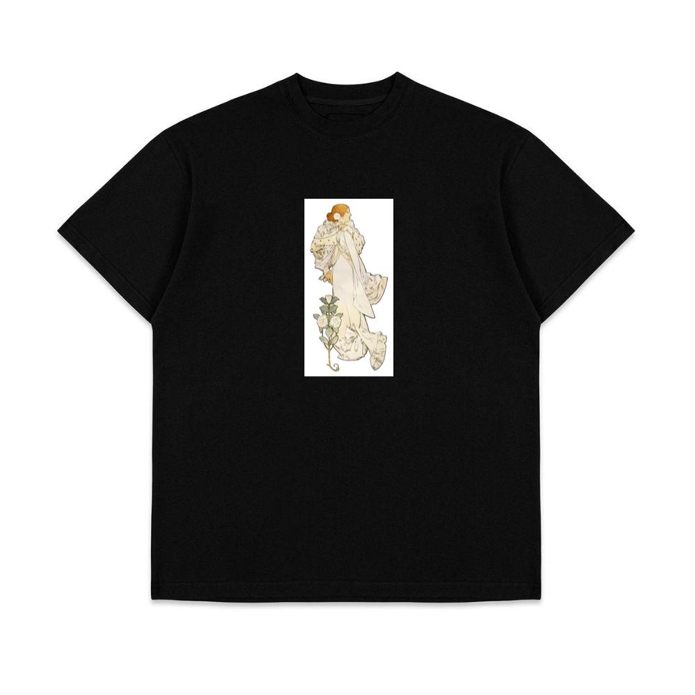 La Dame aux Camélias by Mucha T-Shirts