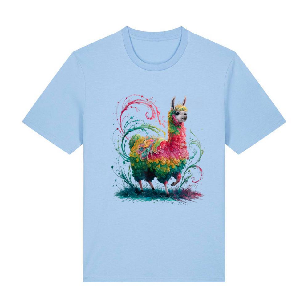 Lama Men's Women's Colourful Watercolour Llama T-Shirt