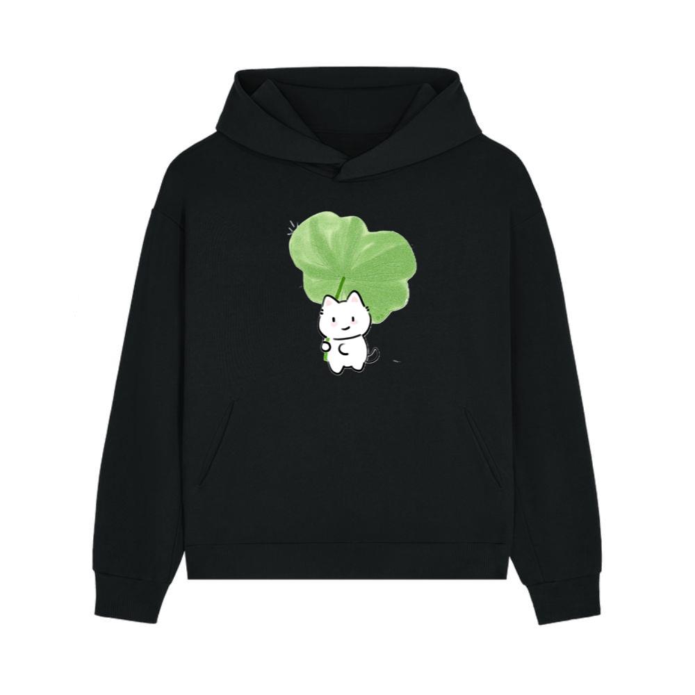 Leaf Umbrella Kitty Hoodie