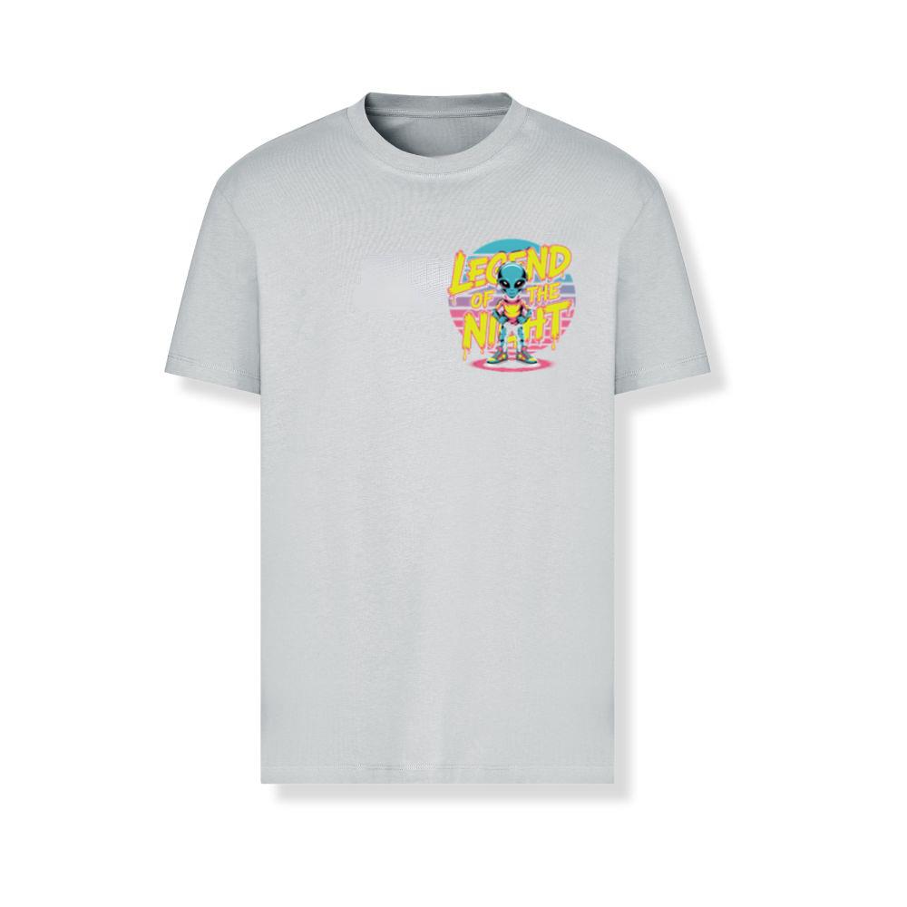 Legend of the Night Alien Retro Neon Graphic T-Shirts - Image 3