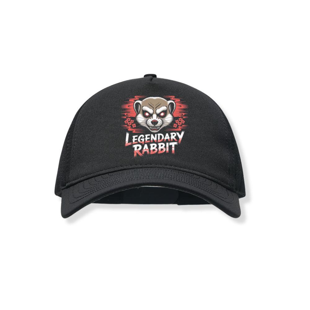 Legendary Rabbit Retro Animal Graphic Black Hat