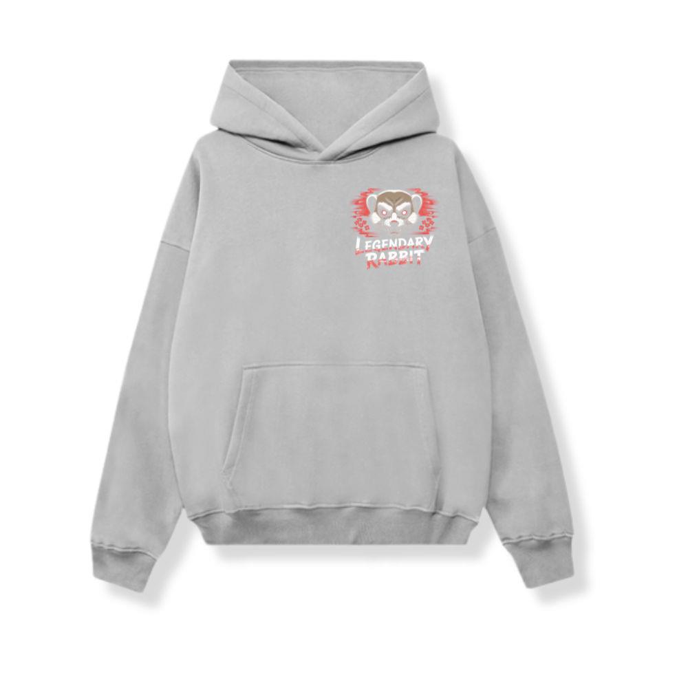 Legendary Rabbit Retro Animal Graphic Hoodie