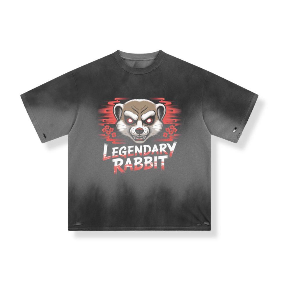 Legendary Rabbit Retro Animal Graphic T-Shirt