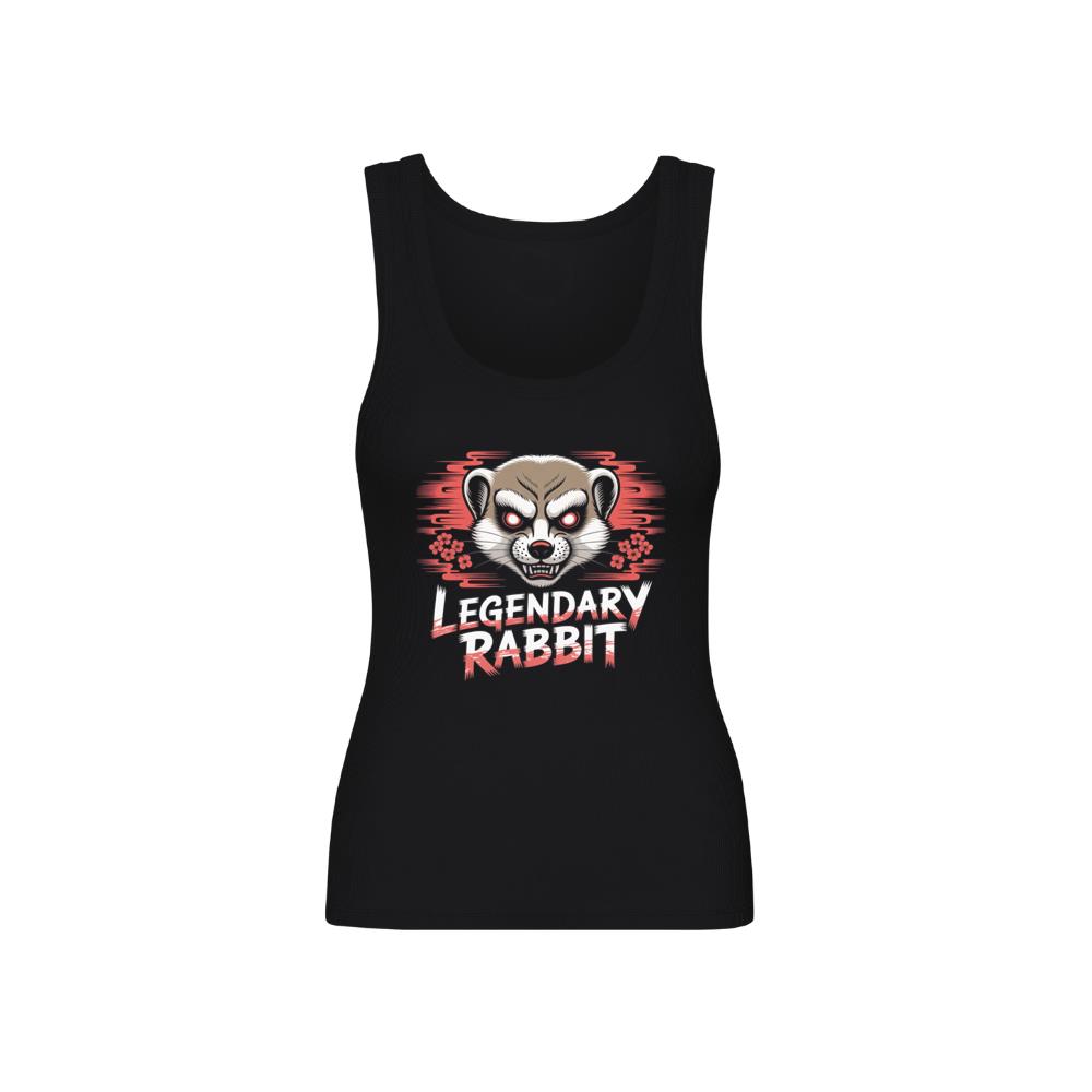 Legendary Rabbit Retro Animal Graphic Tank Top