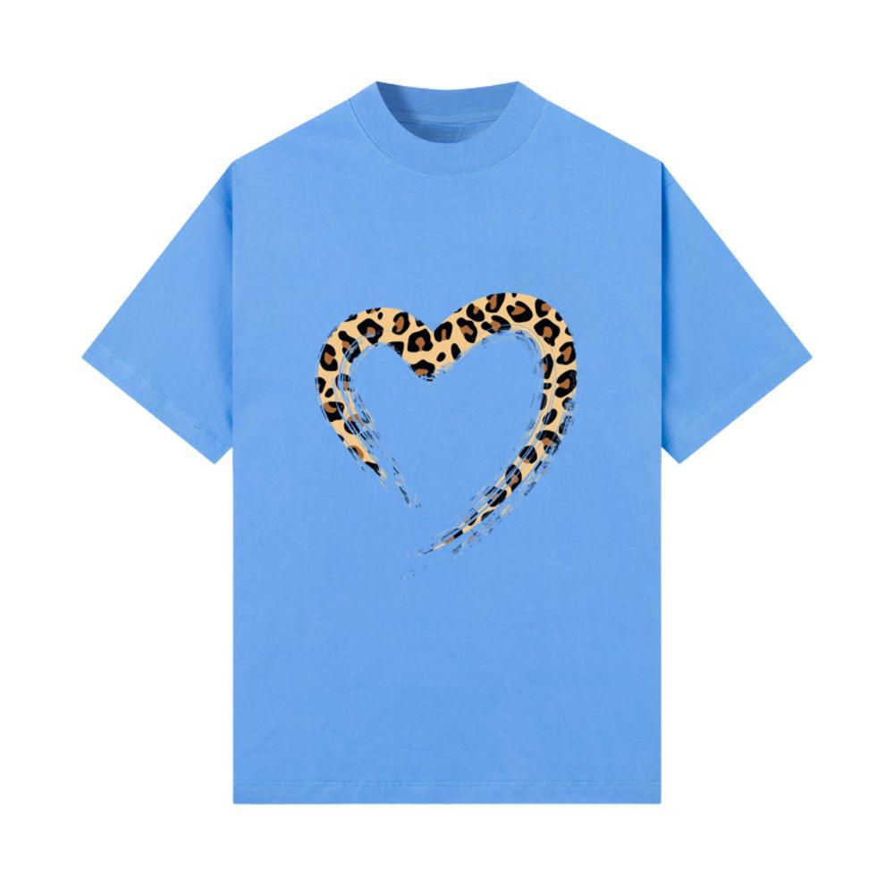 Leopard Heart Wild Animal Cat Love T-Shirt