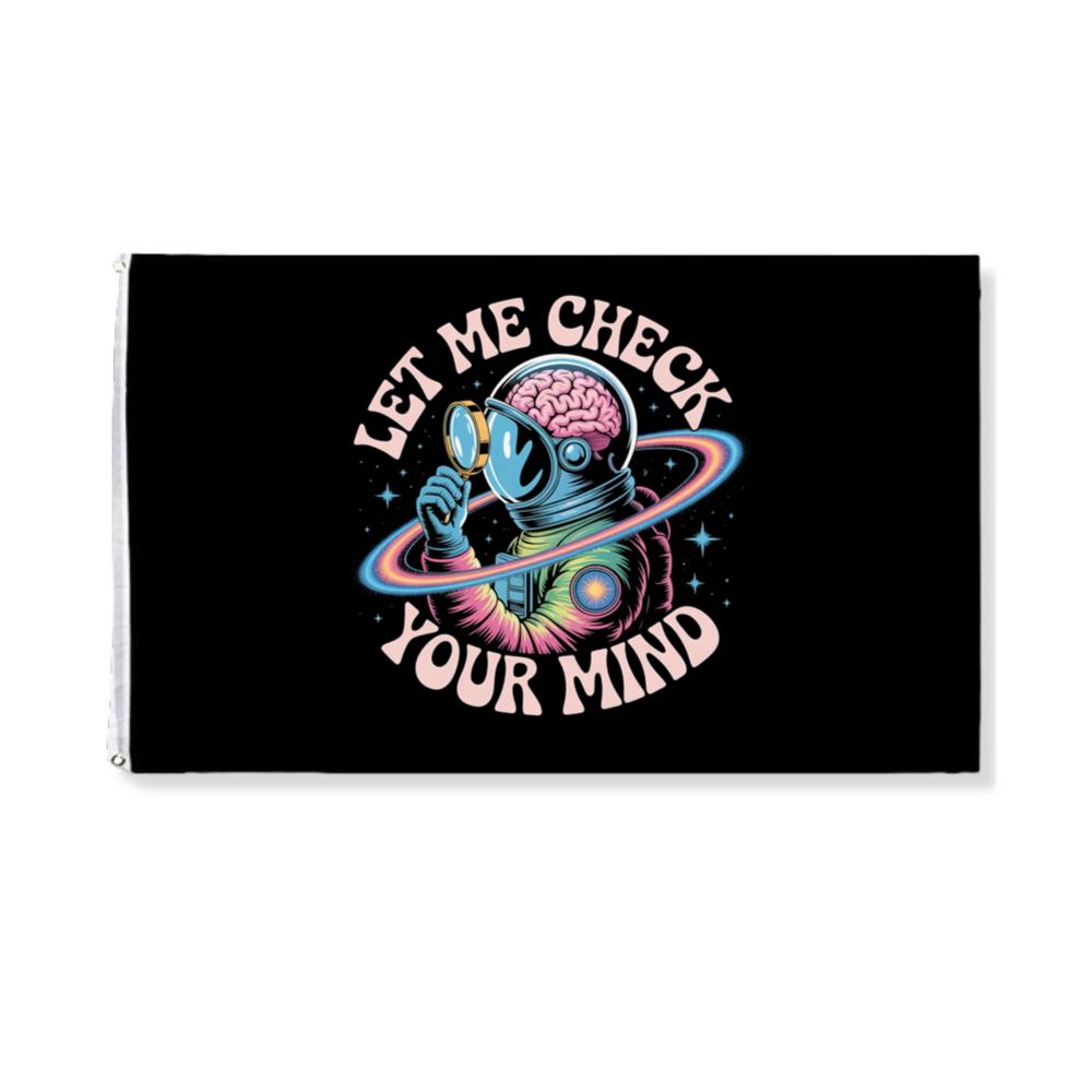 Let Me Check Your Mind Cosmic Astronaut Design for Creative Souls Flat