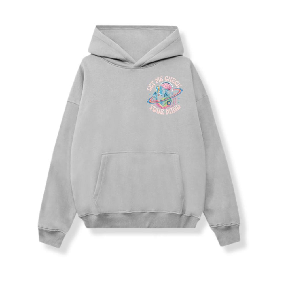 Let Me Check Your Mind Cosmic Astronaut Design for Creative Souls Hoodie