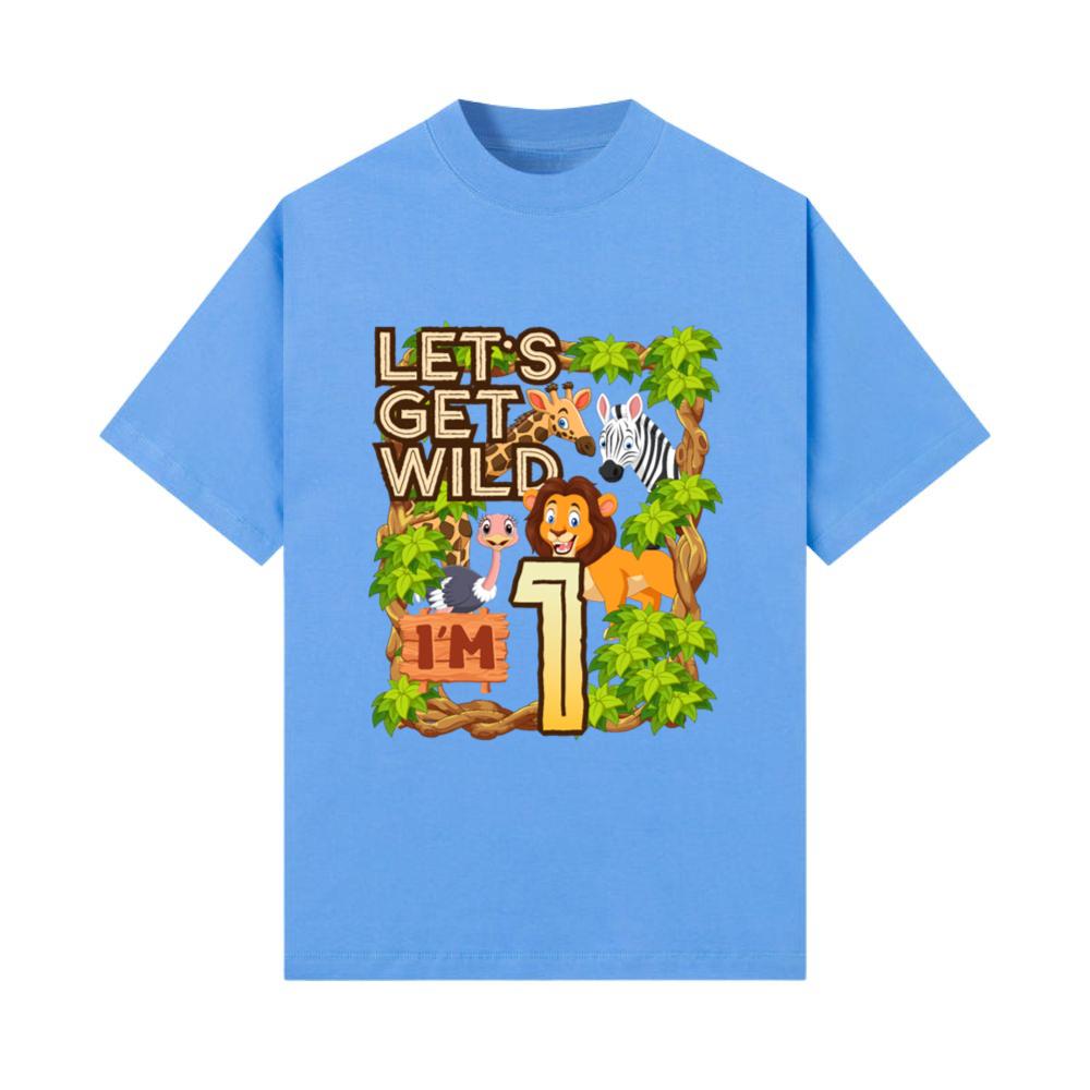 Let's Be Wild I'm 1 _ Safari Animal Birthday _ T-Shirt
