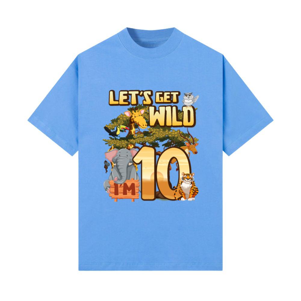 Let's Be Wild I'm 10 _ Safari Animal Birthday __1 T-Shirt