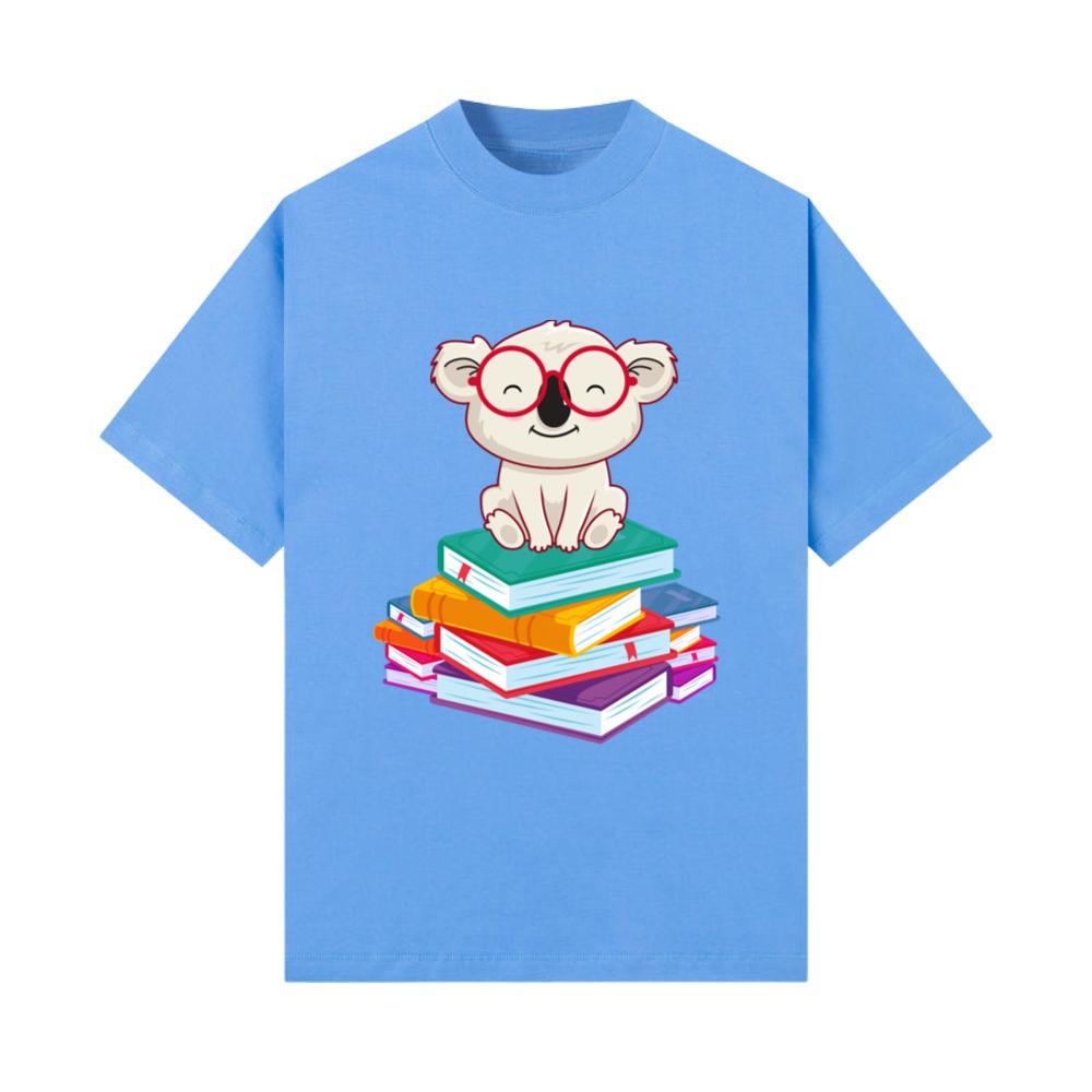 Librarian Animal Lover Gift Reading Bookworm Koala T-Shirt