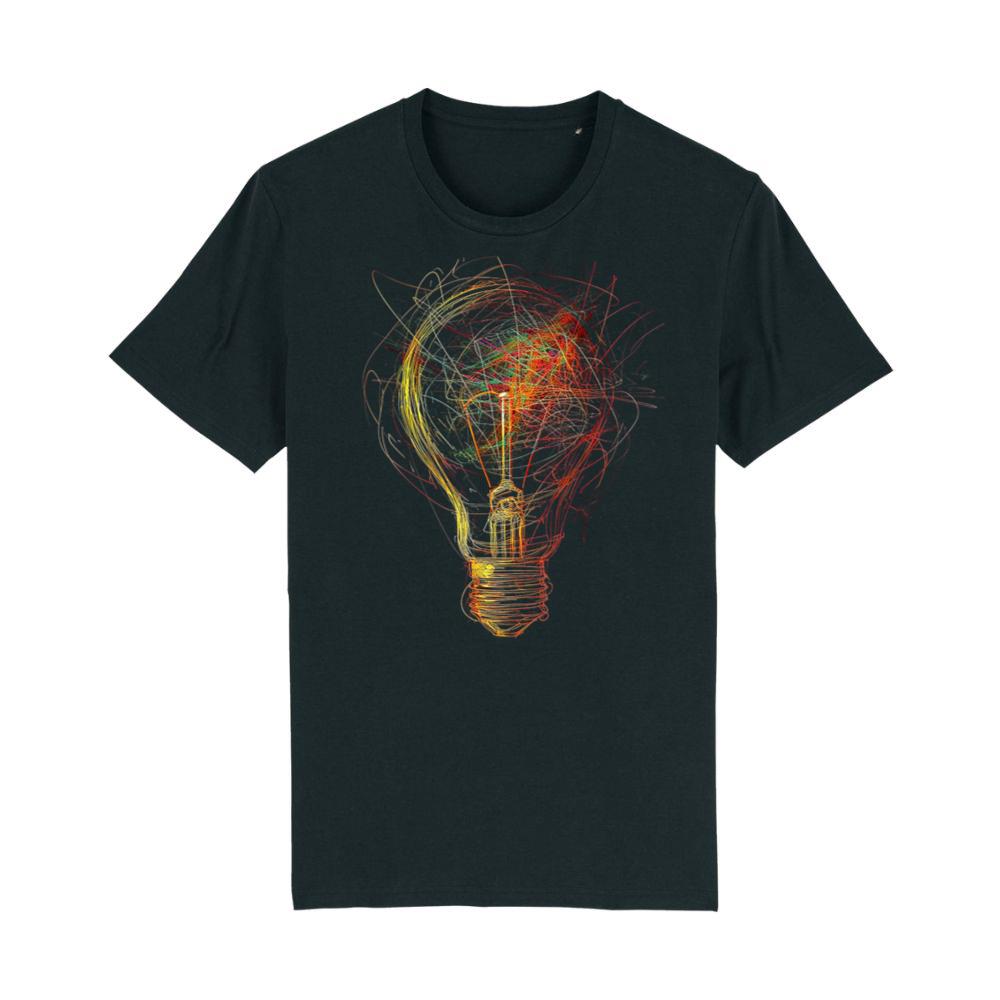 Light Bulb Abstract Drawing Colorful Art Graphic T-Shirt 