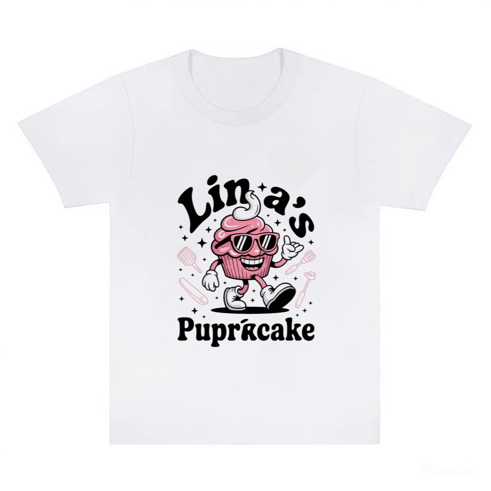 Lina’s Pupcake Cartoon Character Cute Graphic T-Shirts