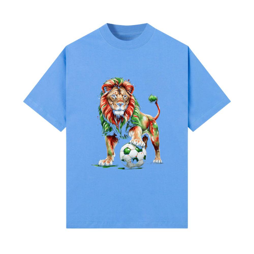 Lion Football Soccer Colorful Animal Graphic_14 T-Shirt