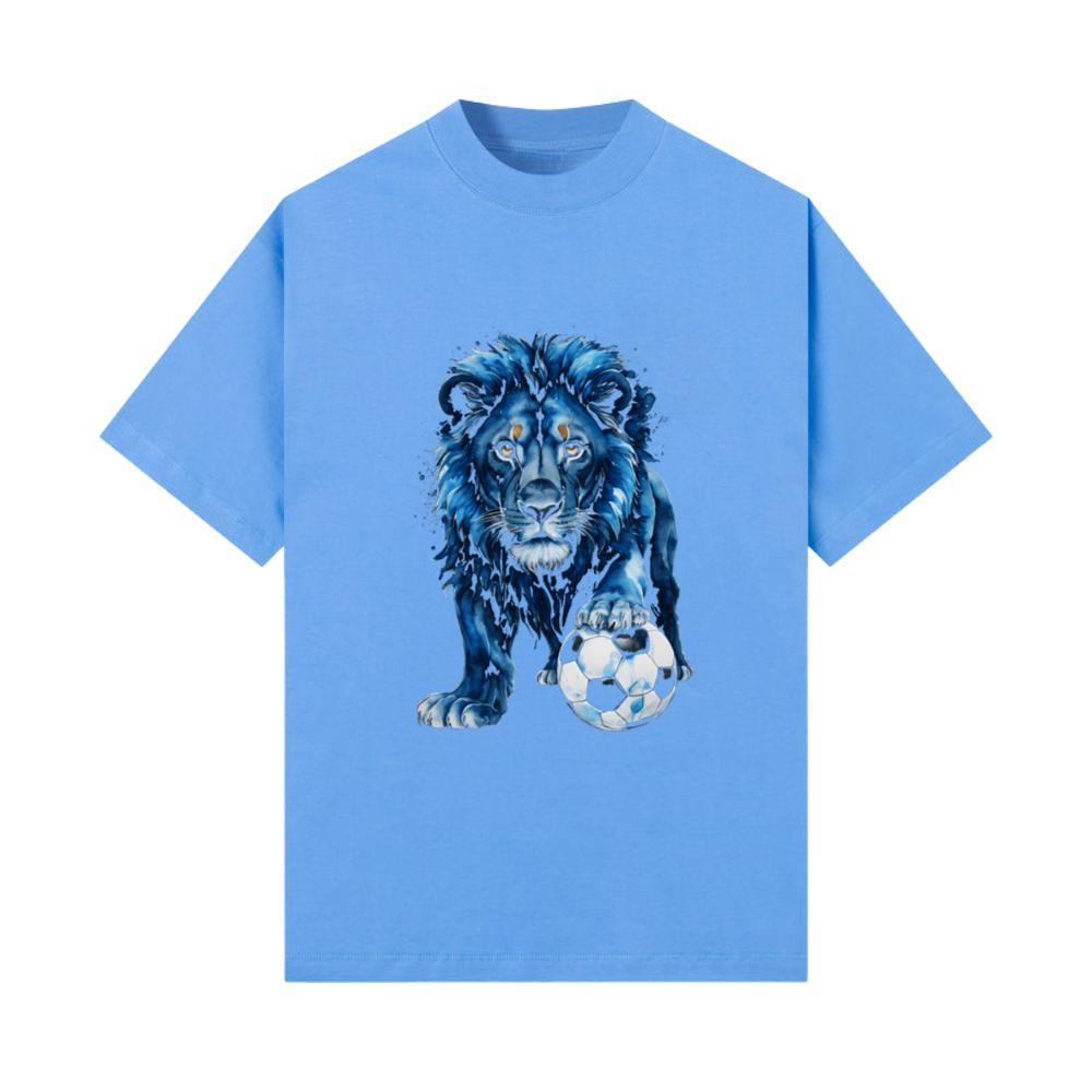 Lion Football Soccer Colorful Animal Graphic_2 T-Shirt