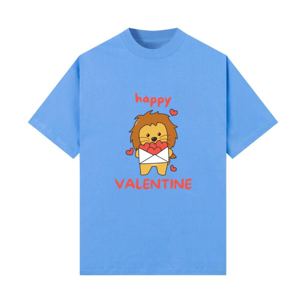 Lion For Valentine's Day Cute Animals With Hearts_1 T-Shirt