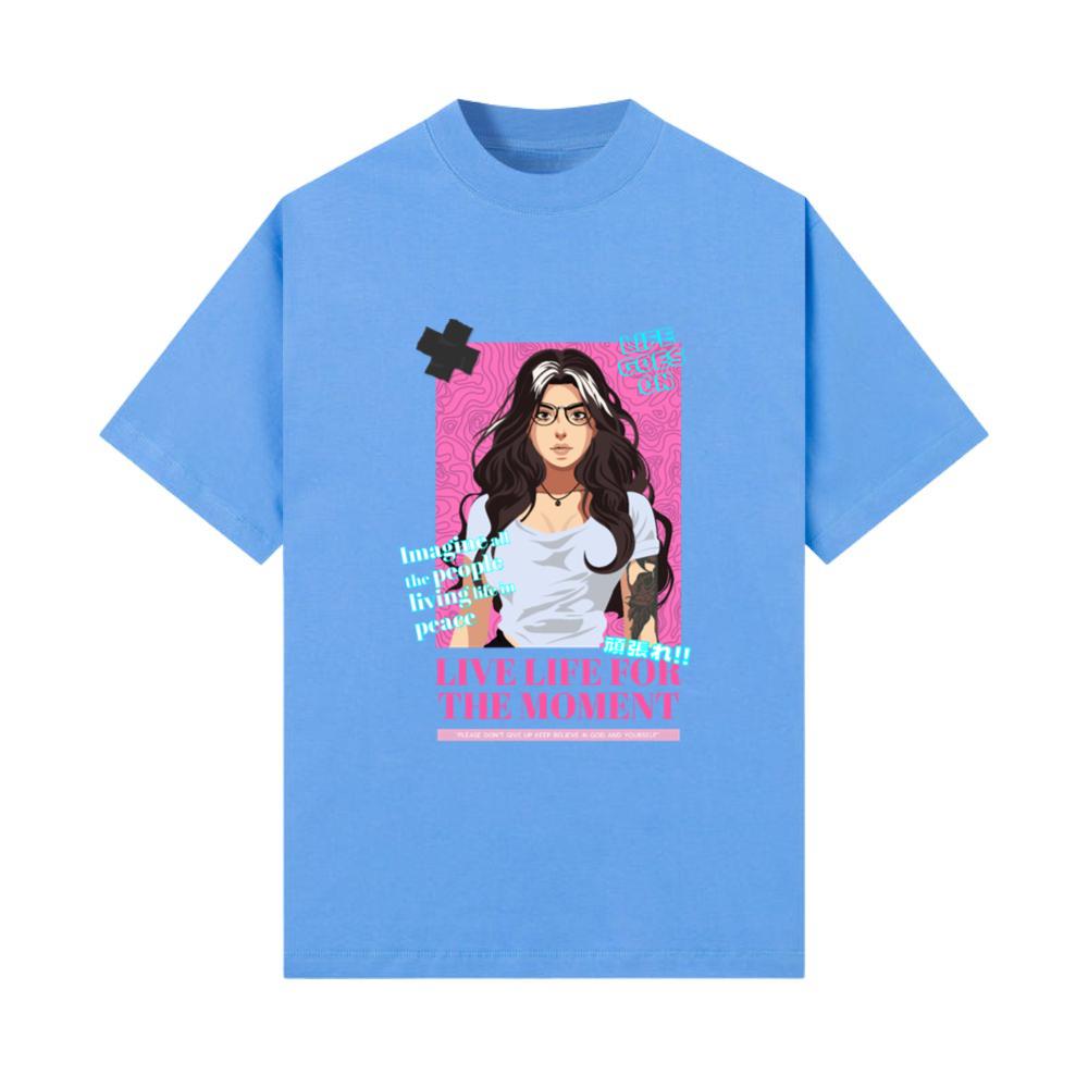 Live life for the moment anime design T-Shirt