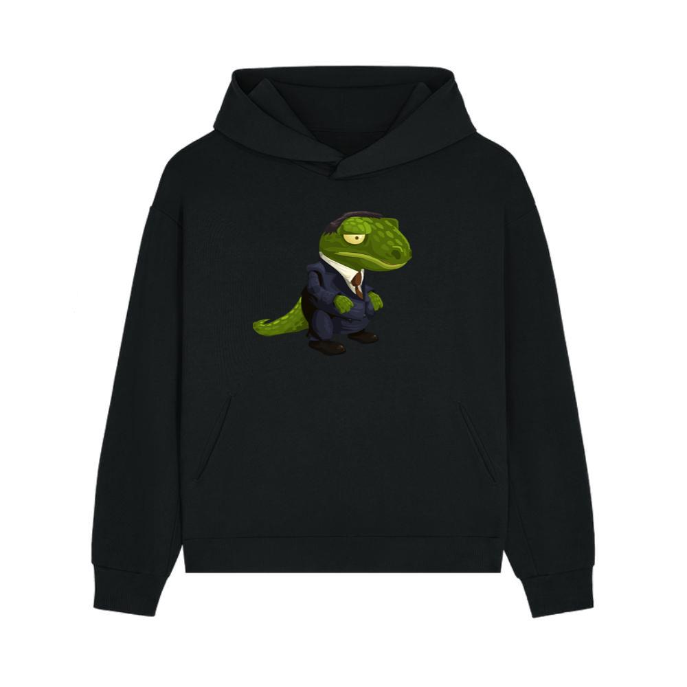 Lizard Wearing Business Suit Hoodie