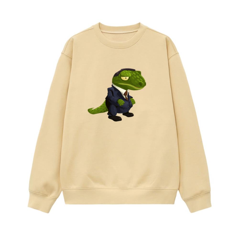 Lizard Wearing Business Suit Sweatshirt