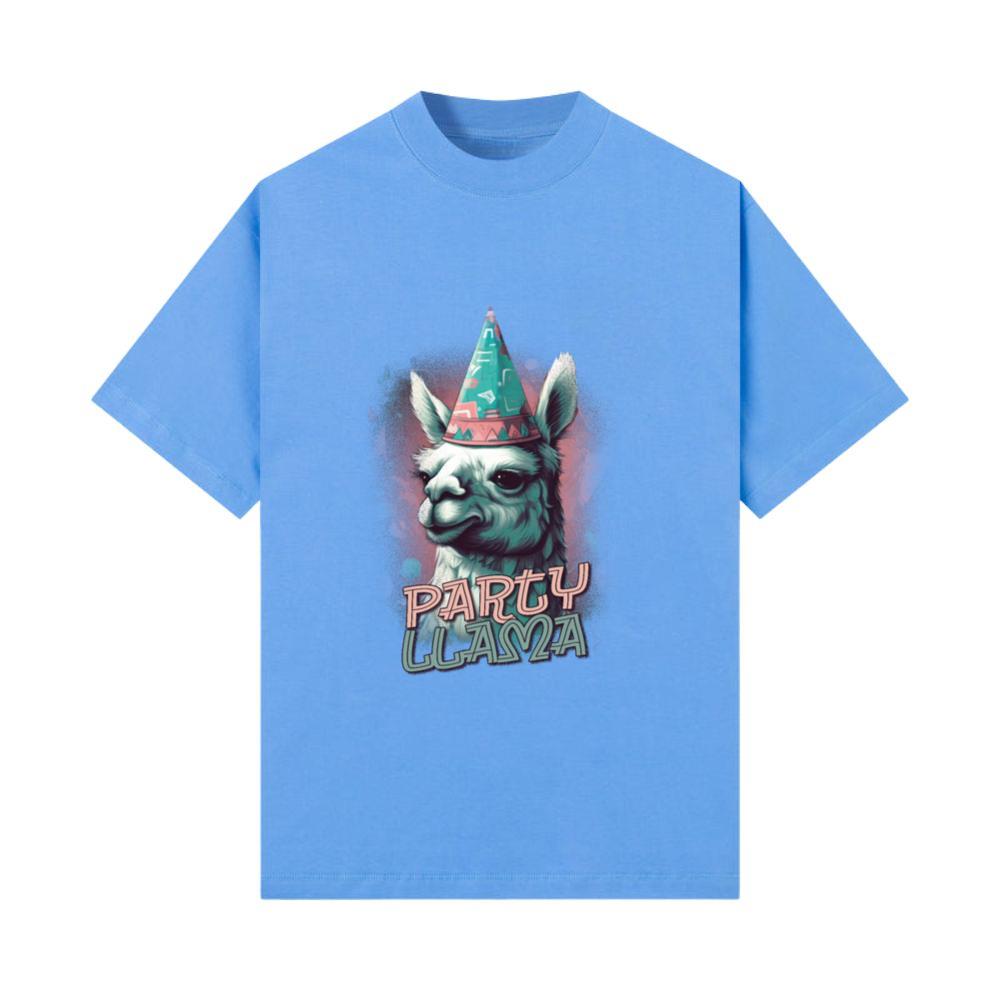 Llama Animals Lover Birthday Party Funny Design T-Shirt