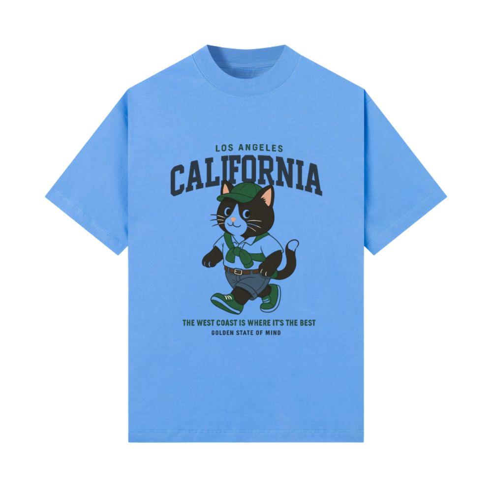 Los Angeles California Anime Girl Retro T-Shirt