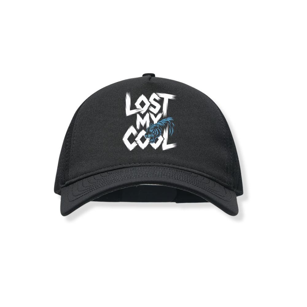 Lost My Cool Funny Blue Dragon Illustration Artwork Black Hat