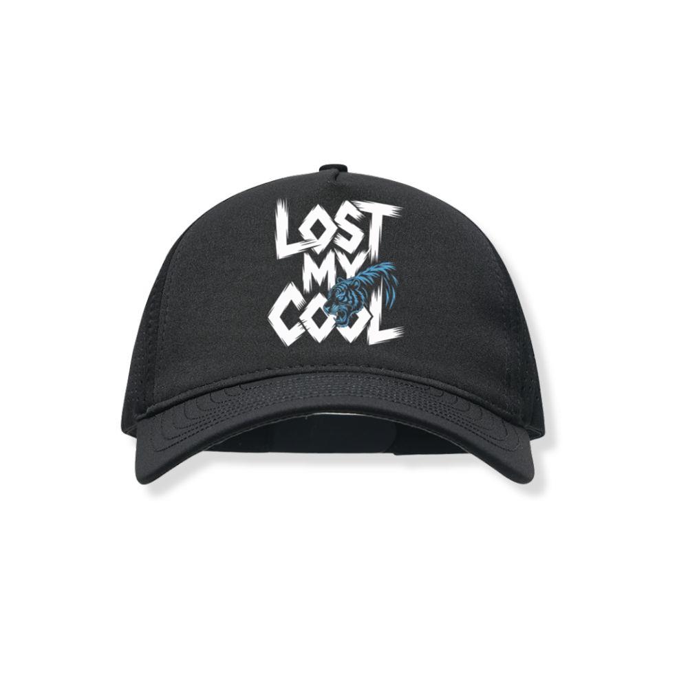 Lost My Cool Funny Blue Dragon Illustration Artwork Black Hat